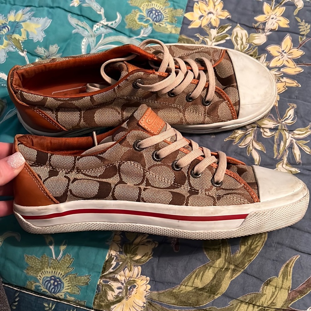 Coach canvas sneakers